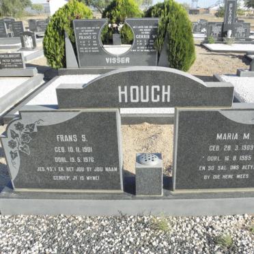 HOUGH Frans S. 1901-1976 &amp; Maria M. 1909-1985