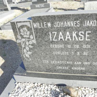 IZAAKSE Willem Johannes Jakobus 1931-1982