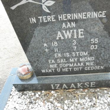 IZAAKSE Awie 1955-2003