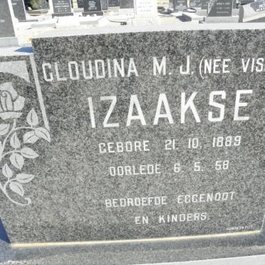 IZAAKSE Gloudina M.J. nee VISSER 1889-1958
