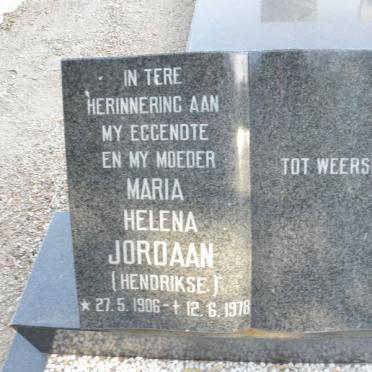 JORDAAN Maria Helena nee HENDRIKSE 1906-1978