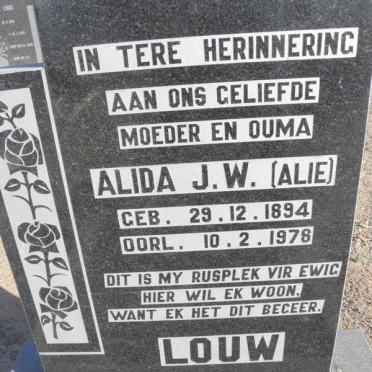 LOUW Alida J.W. 1894-1978