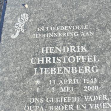 LIEBENBERG Hendrik Christoffel 1943-2000