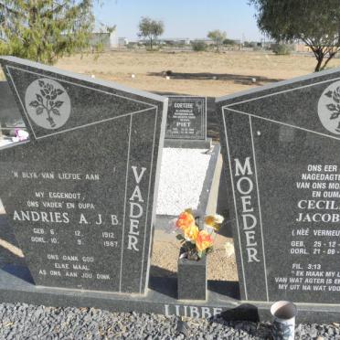 LUBBE Andries A.J.B. 1912-1987 &amp; Cecilia Jacoba VERMEULEN 1913-2000