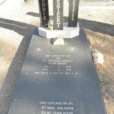 MOSTERT Eddie 1936-2002 &amp; Hester 1938-1992