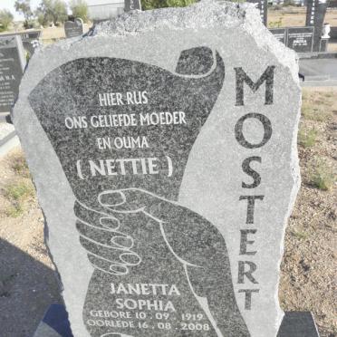 MOSTERT Janetta Sophia 1919-2008