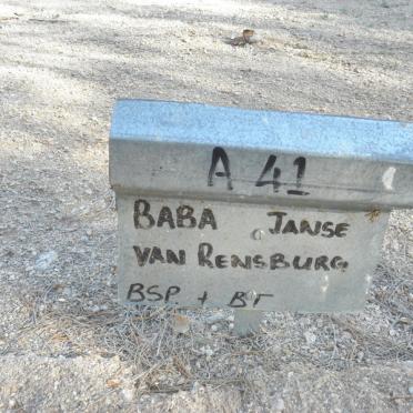RENSBURG Janse van
