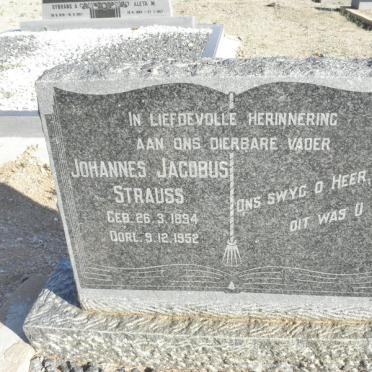 STRAUSS Johannes Jacobus 1894-1952