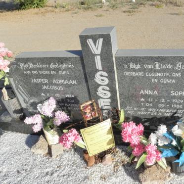 VISSER Jasper Adriaan Jacobus 1924-2011 &amp; Anna Sophia 1929-1982