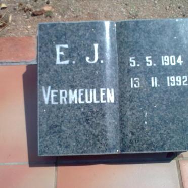 VERMEULEN E.J. 1904-1992