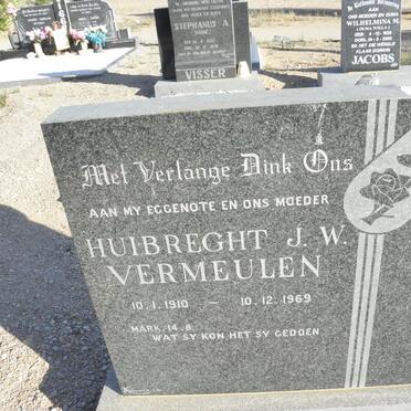 VERMEULEN Gieljam J. 1910-1973 &amp; Huibrecht J.W. 1910-1969