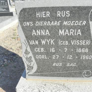 WYK Anna Maria, van geb VISSER 1868-1960