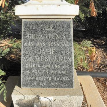 WESTHUIZEN Japie, v.d.