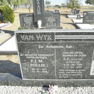 WYK P.J.M., van 1911-1999 &amp; S.F.STRAUSS 1928-2009