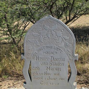 STADEN Hester Doretia, van nee MARAIS 1858-1901