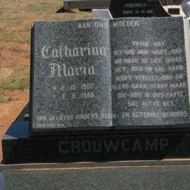 CROUWCAMP Catharina Maria 1902-1986