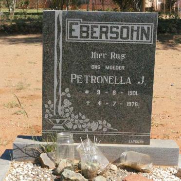 EBERSOHN Petronella J. 1901-1976