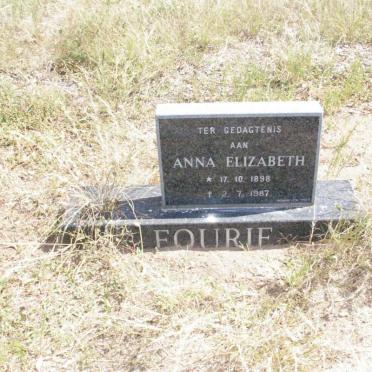 FOURIE Anna Elizabeth 1898-1987