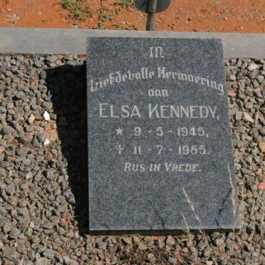 KENNEDY Elsa 1945-1985
