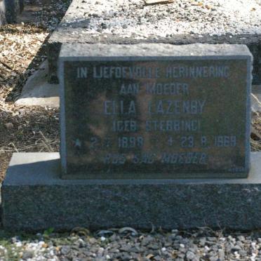 LAZENBY Ella nee STEBBING 1898-1969