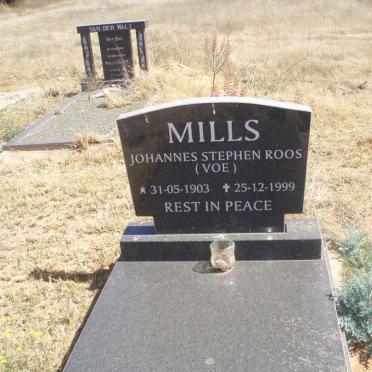 MILLS Johannes Stephen Roos 1903-1999