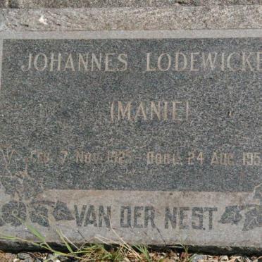 NEST Johannes Lodewickes, van der 1925-1957