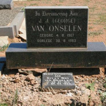 ONSELEN J.J., van 1907-1983 &amp; Kitty Way 1914-1982