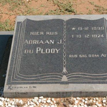 PLOOY Adriaan J., du 1899-1974