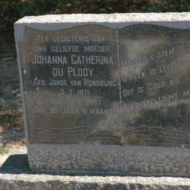PLOOY Johanna Catherina, du nee JANSE VAN RENSBURG 1871-1957
