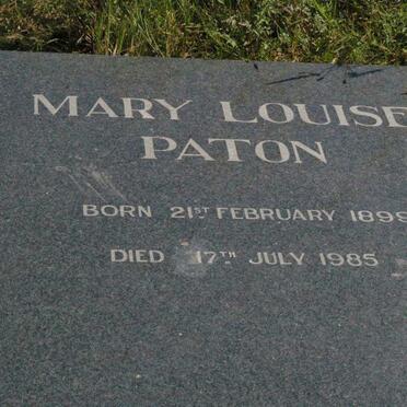 PATON Mary Louise 1899-1985