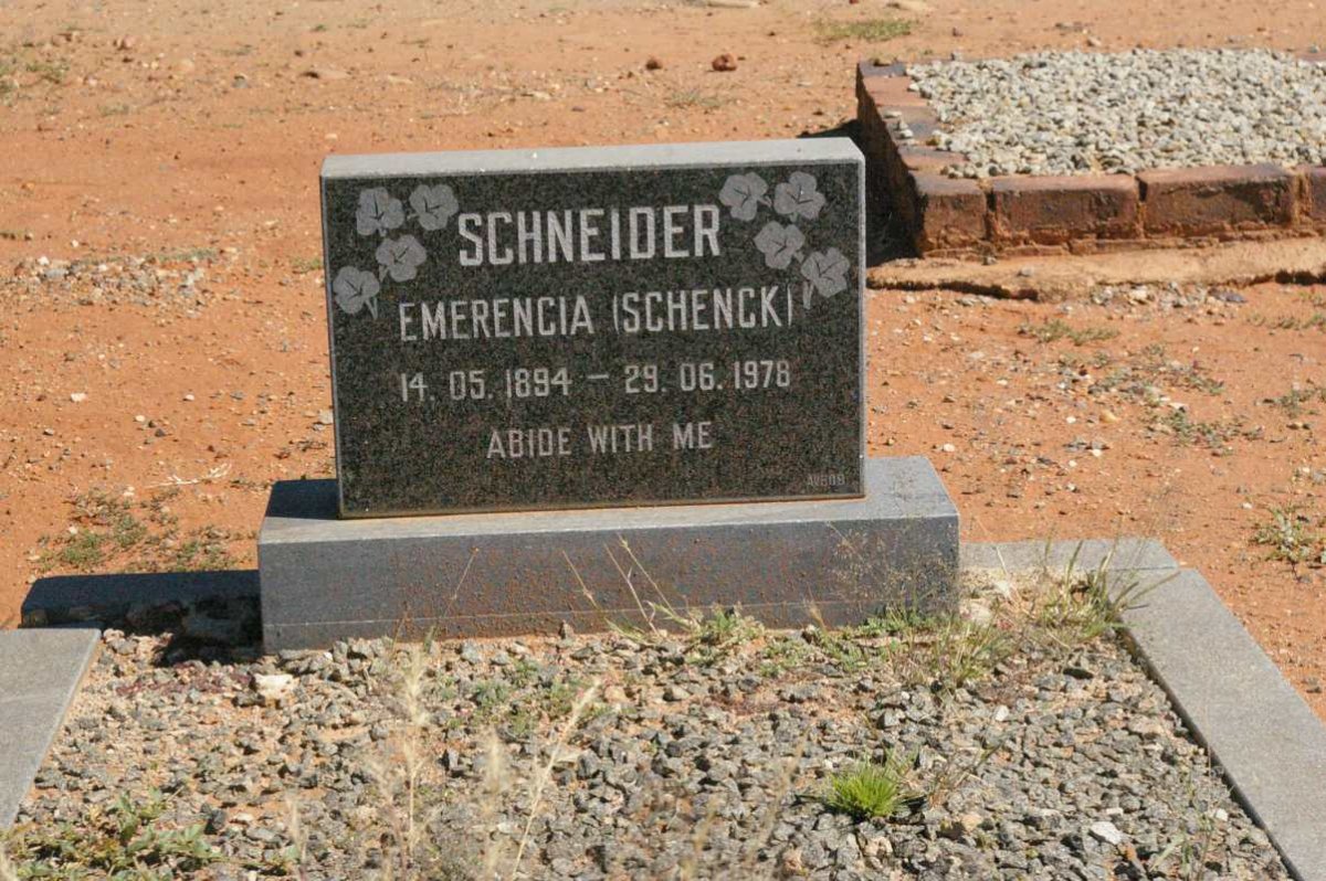 SCHNEIDER Emerencia nee SCHENCK 1894-1978