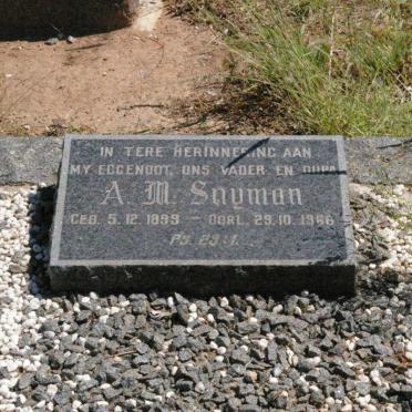 SNYMAN A.M. 1899-1966