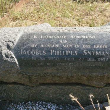 SNYMAN Jacobus Phillipus 1940-1962