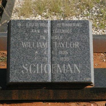 SCHOEMAN William Taylor 1935-1995