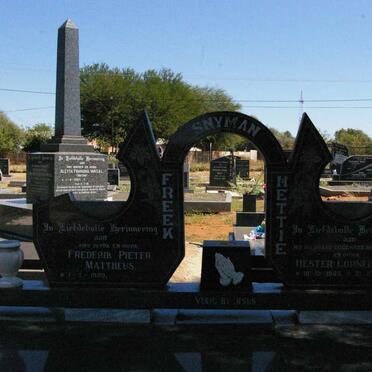 SNYMAN Frederik Pieter Mattheus 1939- &amp; Hester Cornelia 1943-1991