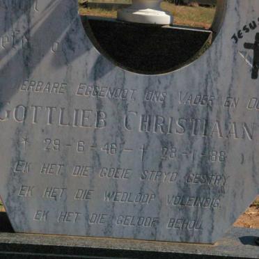 VENTER Gottlieb Christiaan 1946-1988