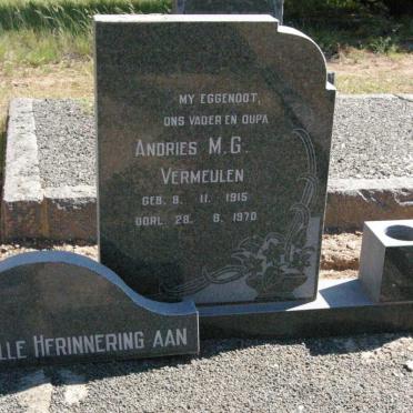 VERMEULEN Andries M.G. 1915-1970 &amp; Maria M.M. MILLS voorheen VERMEULEN nee NEL 1923-1998