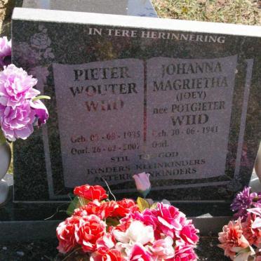WIID Pieter Wouter 1935-2007 &amp; Johanna Magrietha POTGIETER 1941-