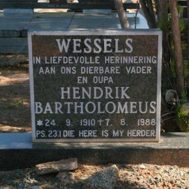 WESSELS Hendrik Bartholomeus 1910-1985