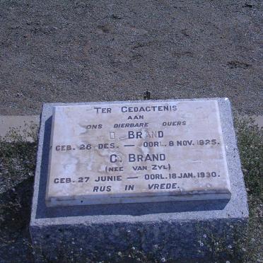 BRAND D. -1925 &amp; C. VAN ZYL -1930