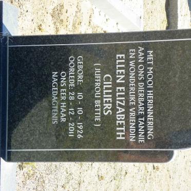 CILLIERS Ellen Elizabeth 1926-2011