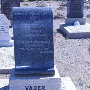 MERWE Izak Petrus Johannes, van der 1889-1978