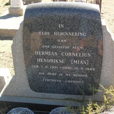 HENDRIKSE Hermias Cornelius 1931-1949