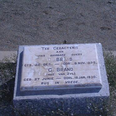 BRAND D. -1925 &amp; C. VAN ZYL -1930
