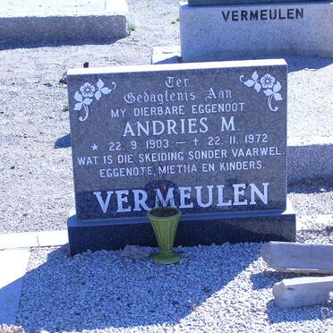 VERMEULEN Andries M. 1903-1972