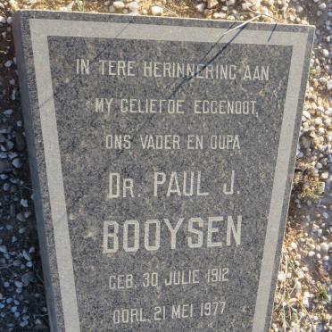 BOOYSEN Paul J. 1912-1977