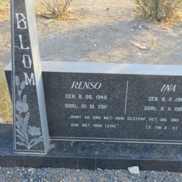 BLOM Renso 1940-2011 &amp; Ina 1941-1983