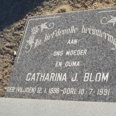 BLOM Catharina J. nee VILJOEN 1898-1991