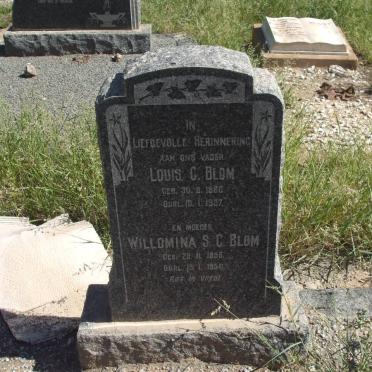 BLOM Louis C. 1860-1937 &amp; Willomina S.C. 1858-1950