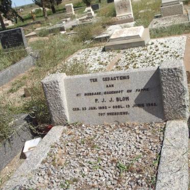 BLOM P.J.J. 1892-1942